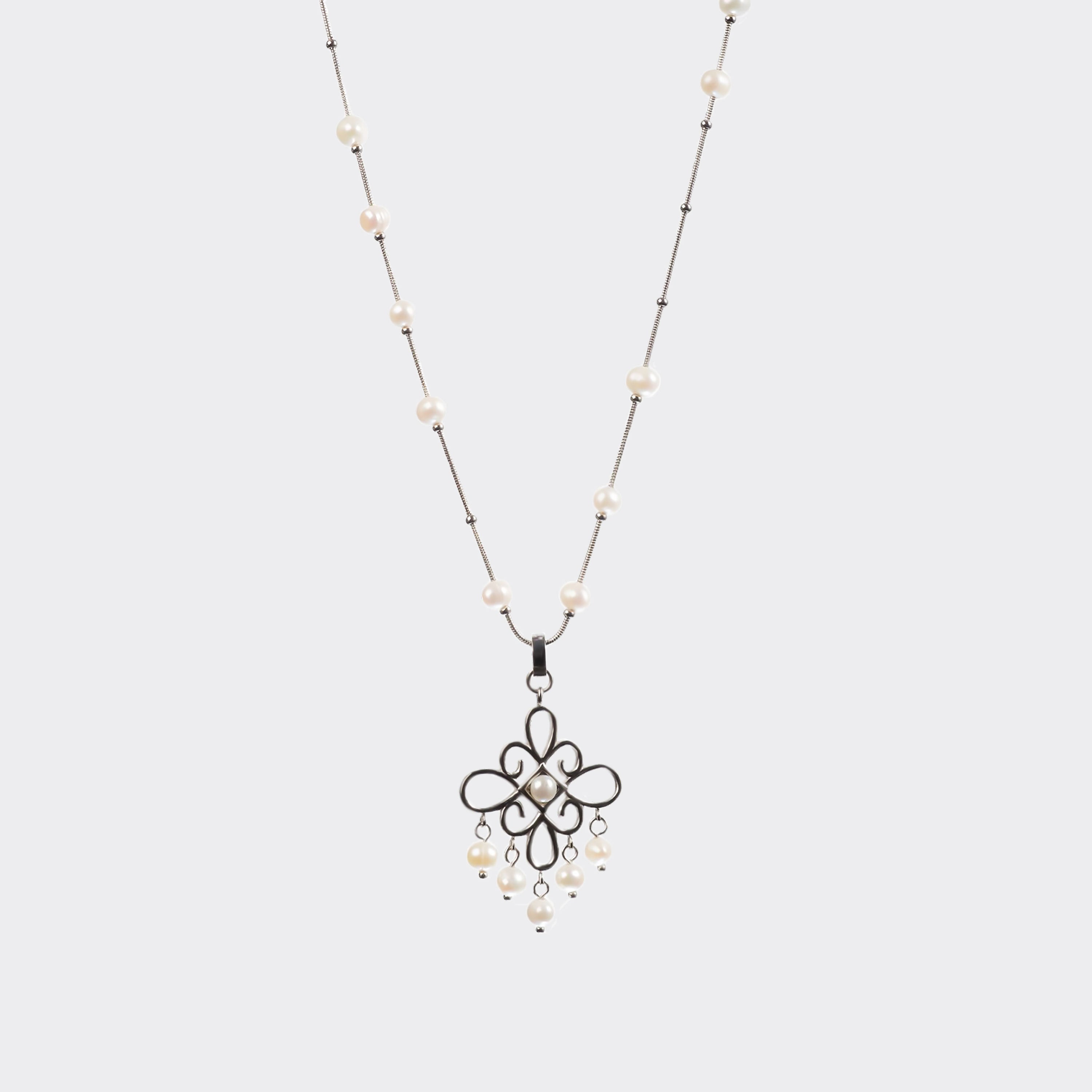 SCARLETT – Perlen-Halskette 85 cm, BETTENCOURT Schmuck – Ansicht 4