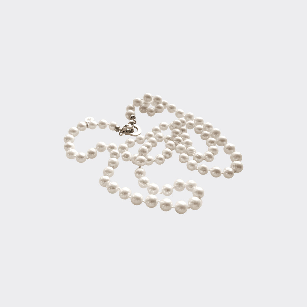 CARLA – Baroque Pearl Necklace on Silk, BETTENCOURT jewellery — view 4