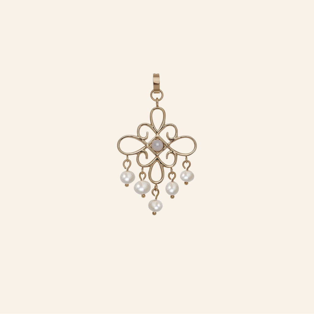 ZAIRA Pendant – Six Baroque Pearls in Gold, BETTENCOURT jewellery