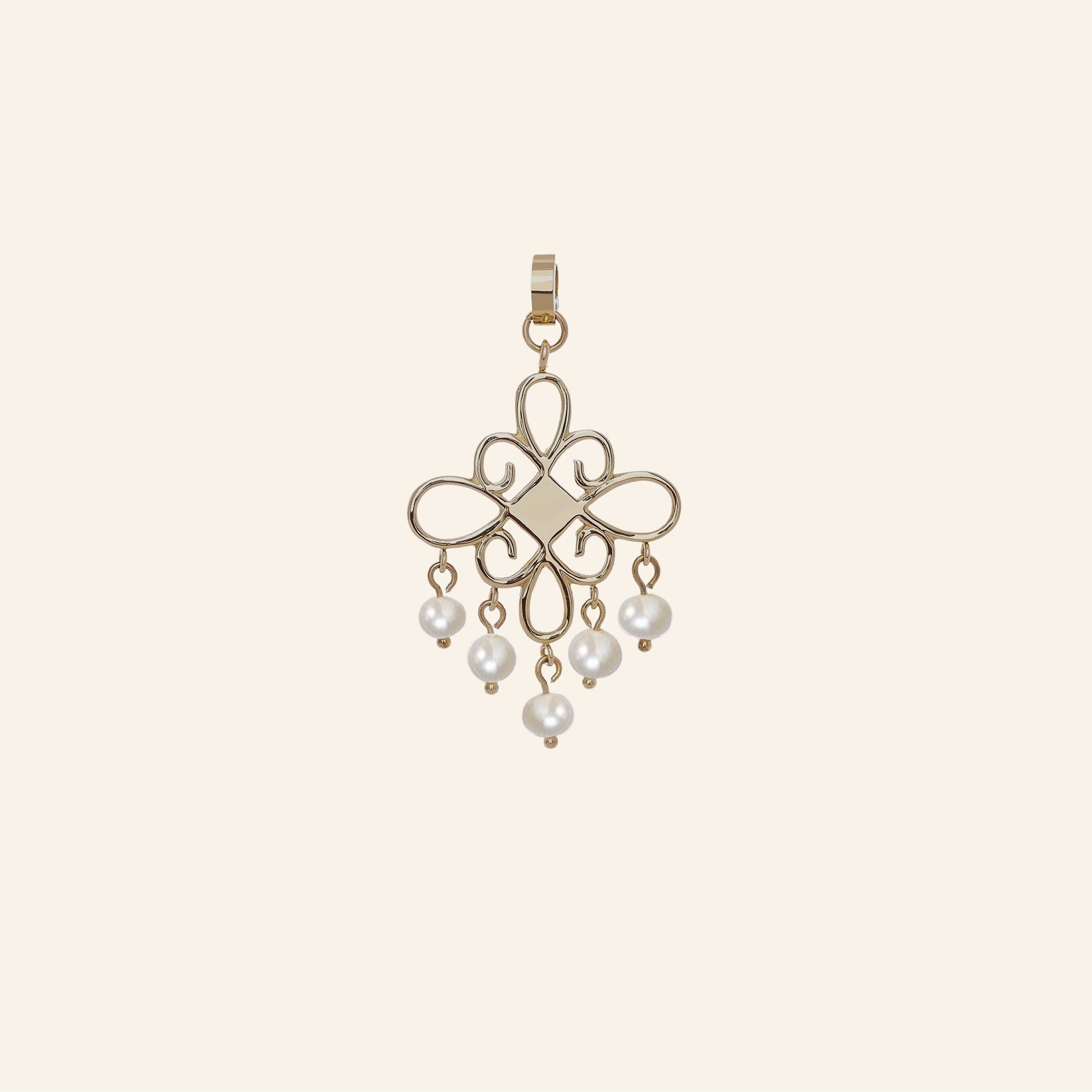 ZAIRA Anhänger – Barockperlen in Gold, BETTENCOURT Schmuck – Ansicht 3