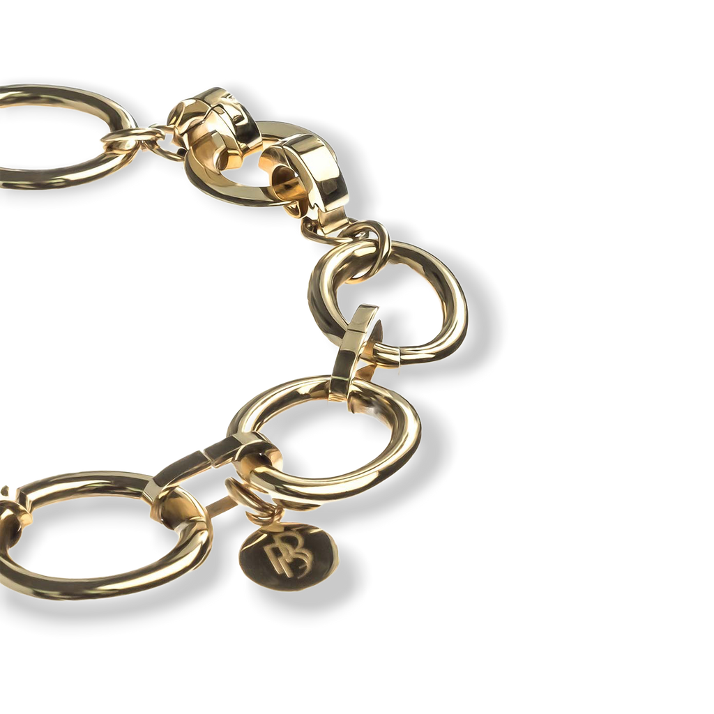 MATHILDE Bracelet — Gold Oval Link, BETTENCOURT jewellery