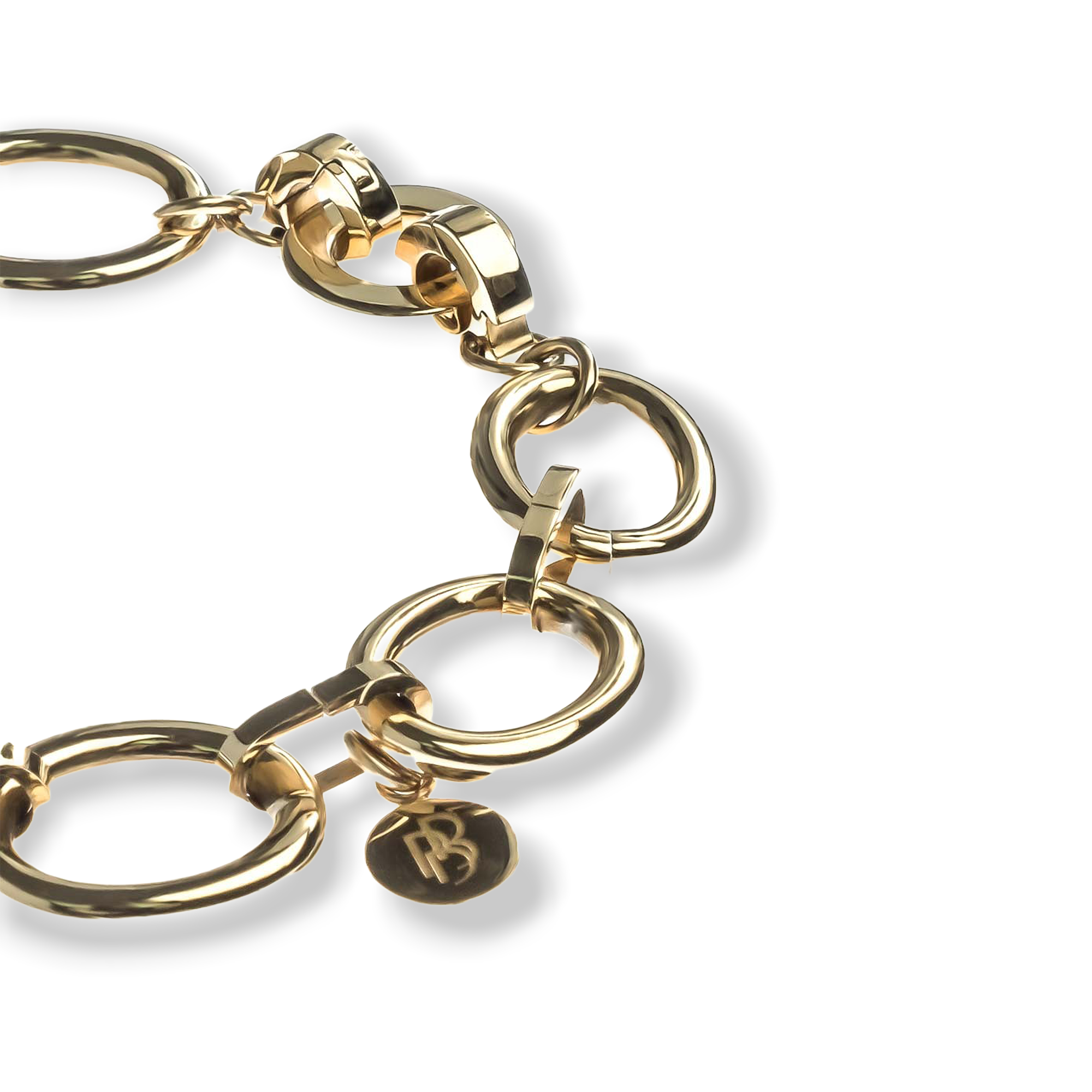 MATHILDE Bracelet — Gold Oval Link, BETTENCOURT jewellery