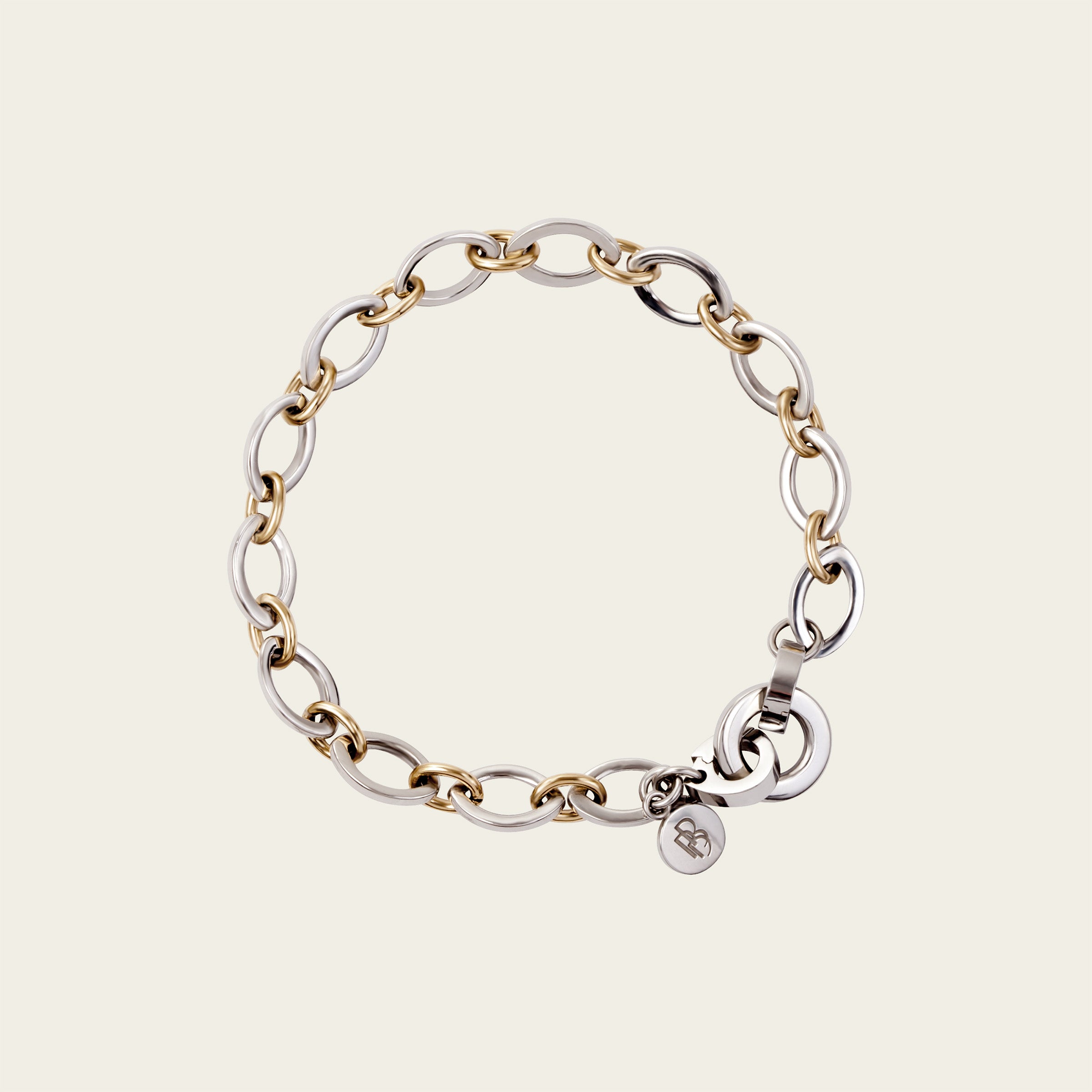 ROSSANA Armband – Bicolor Gold & Stahl, BETTENCOURT Schmuck