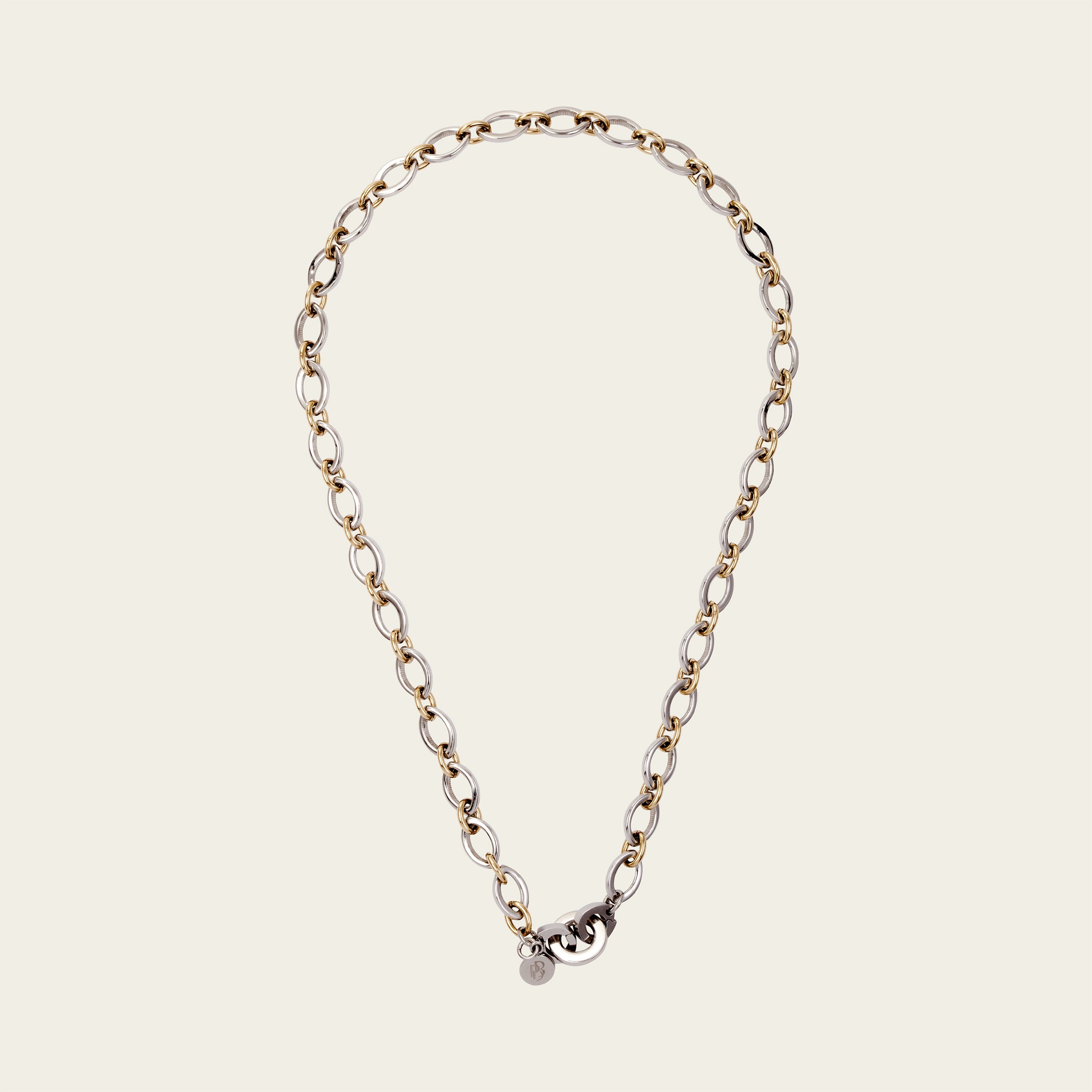 VALENTINA Halskette – Bicolor Gold & Stahl, BETTENCOURT Schmuck