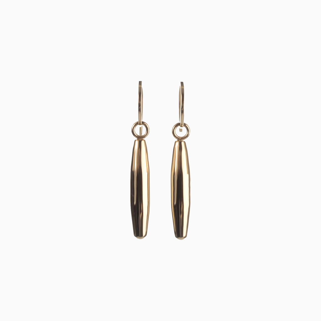 VIOLA Ohrringe – Goldene Tropfen, BETTENCOURT Schmuck – Ansicht 3
