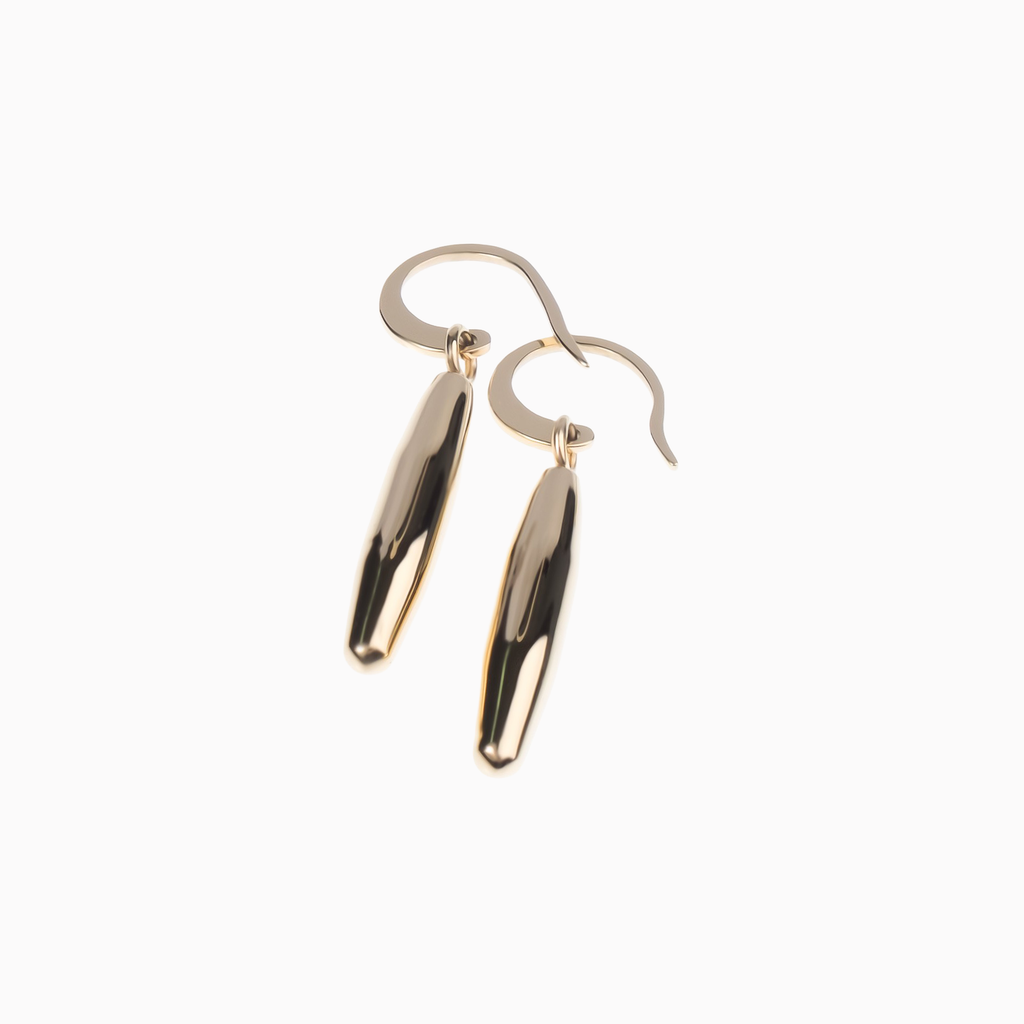 VIOLA Ohrringe – Goldene Tropfen, BETTENCOURT Schmuck – Ansicht 4