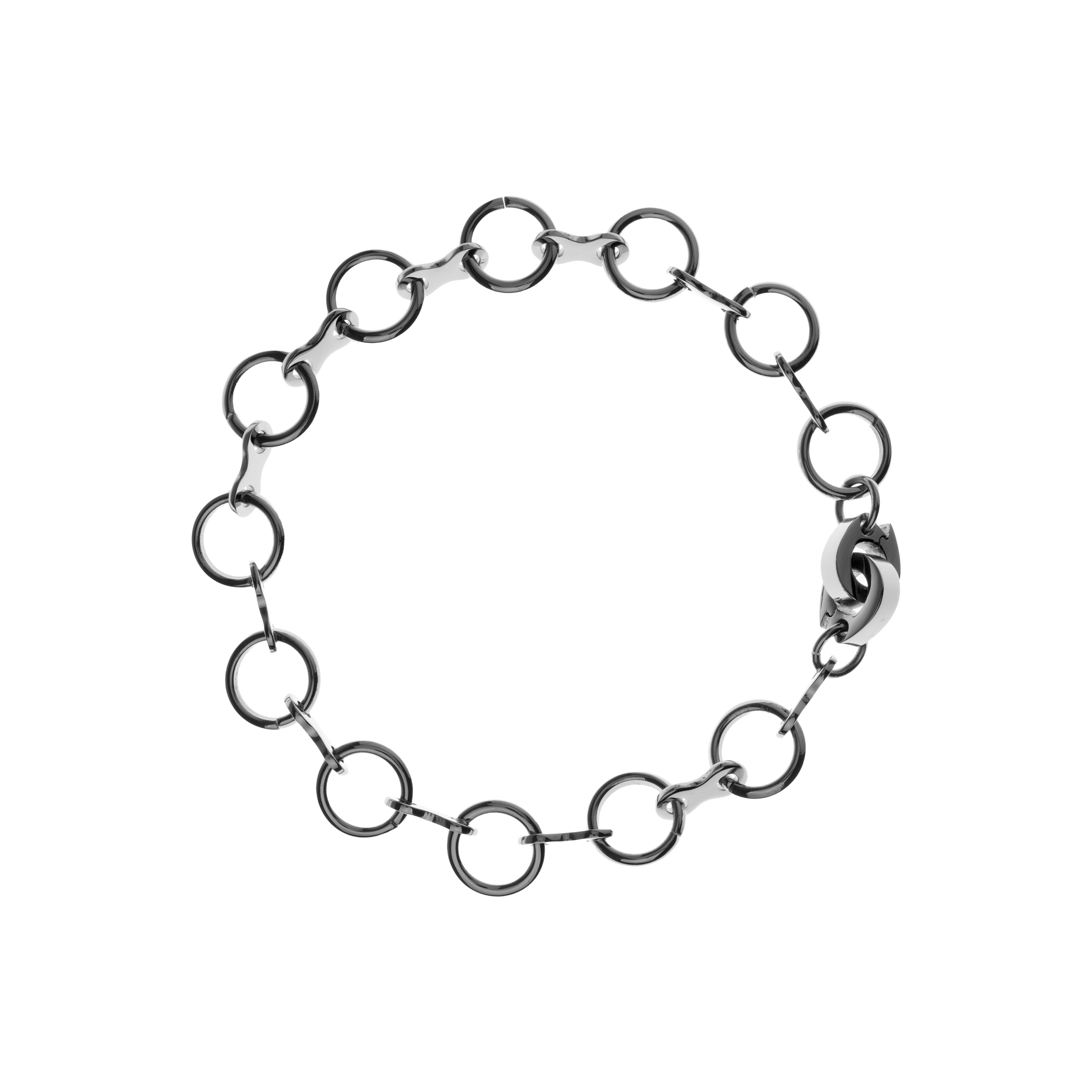 SERENA Bracelet — Circle Links Steel, BETTENCOURT jewellery
