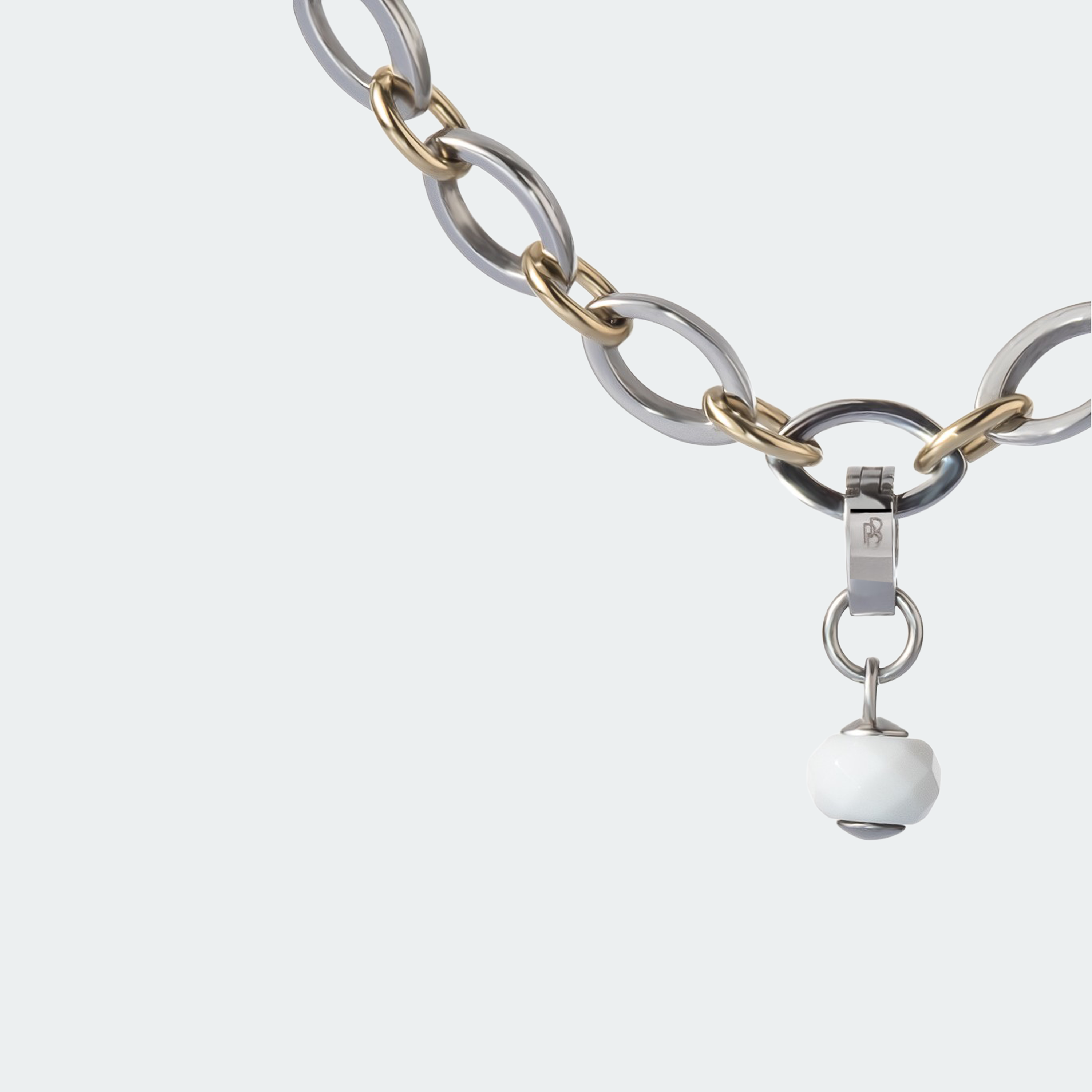ALBA Anhänger – Weißer Achat, BETTENCOURT Schmuck – Ansicht 3
