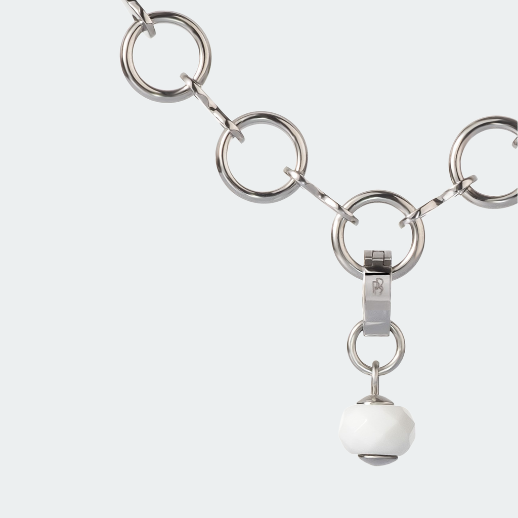 ALBA Pendant — White Agate, BETTENCOURT jewellery — view 5