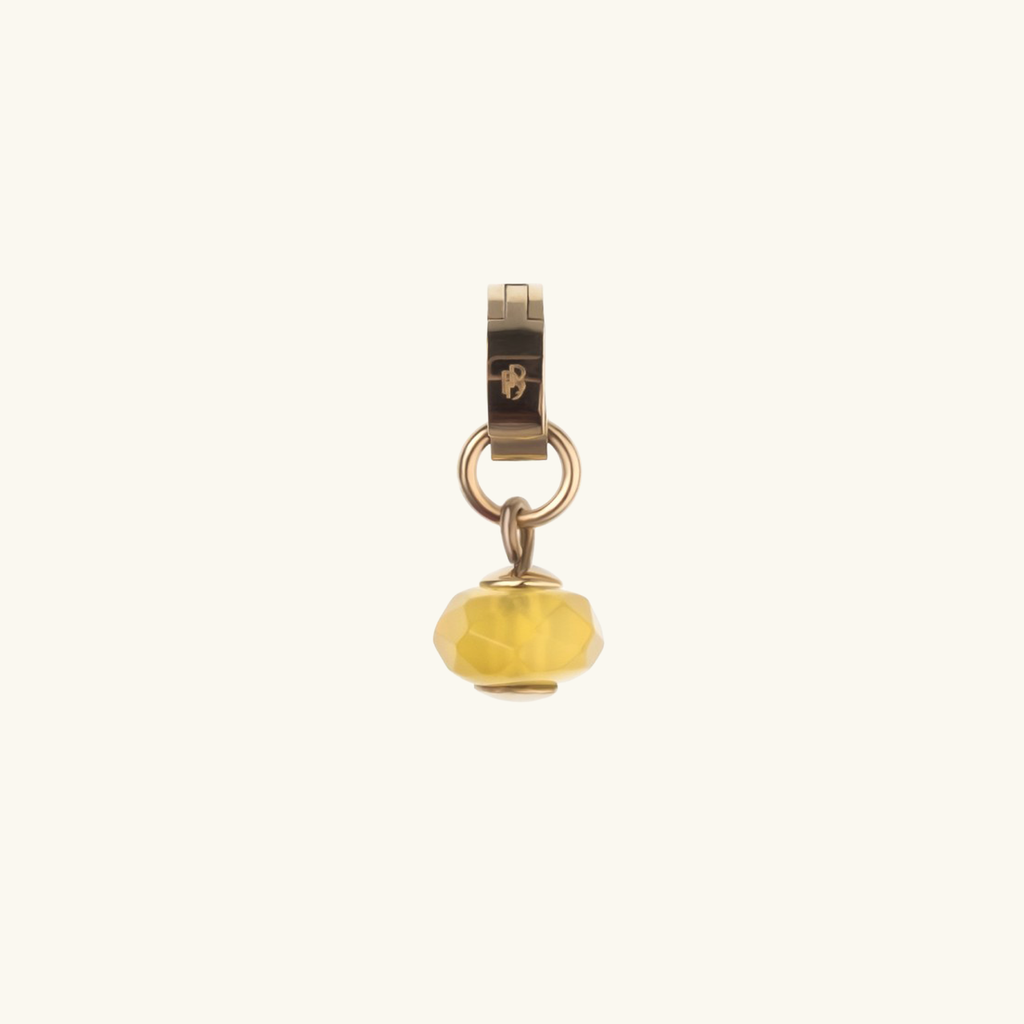 SOLE Pendant — Yellow Agate, BETTENCOURT jewellery
