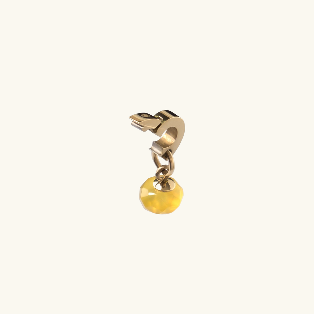 SOLE Pendant — Yellow Agate, BETTENCOURT jewellery — view 3