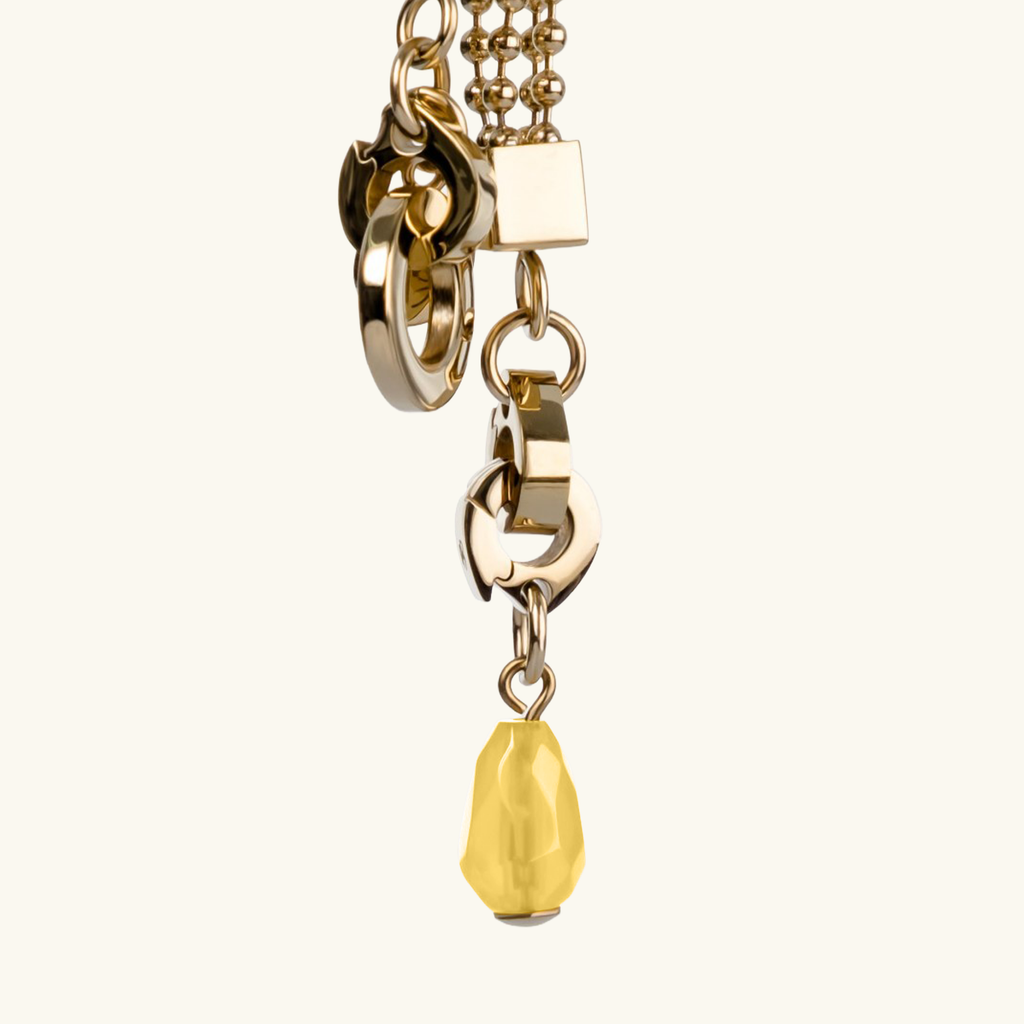 LUCIA Pendant — Yellow Agate, BETTENCOURT jewellery — view 3
