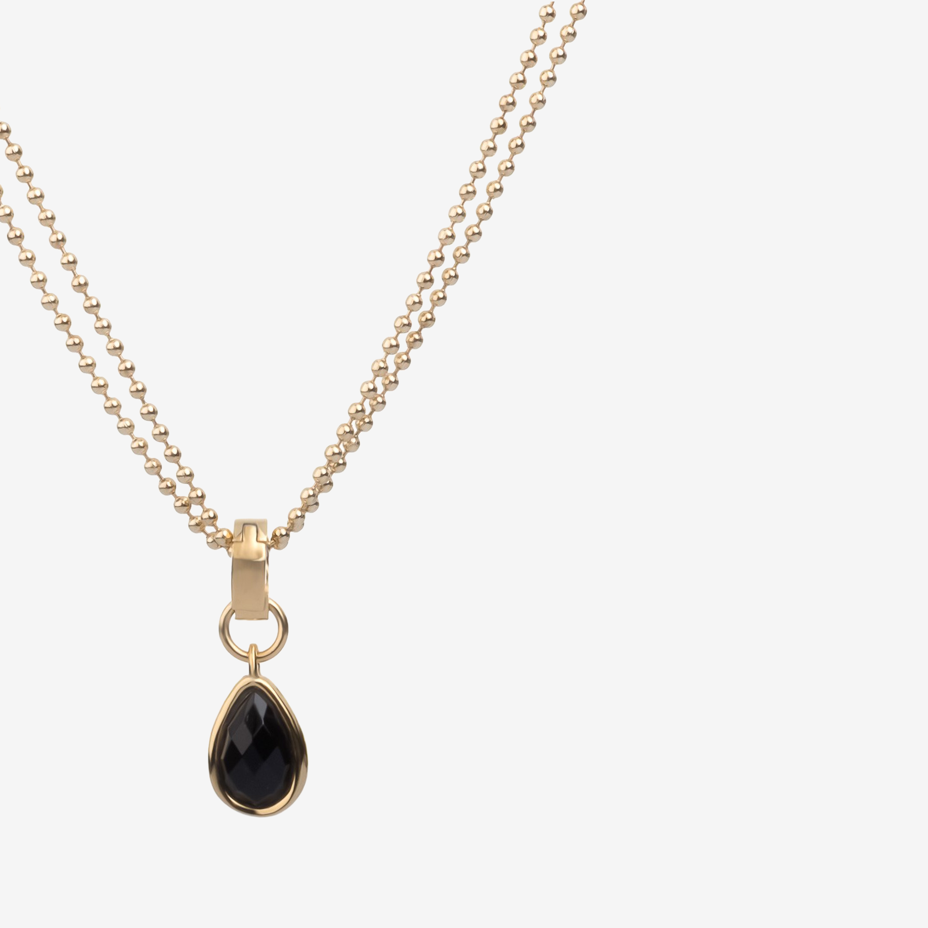 BELLO Anhänger – Schwarzer Achat, BETTENCOURT Schmuck – Ansicht 3