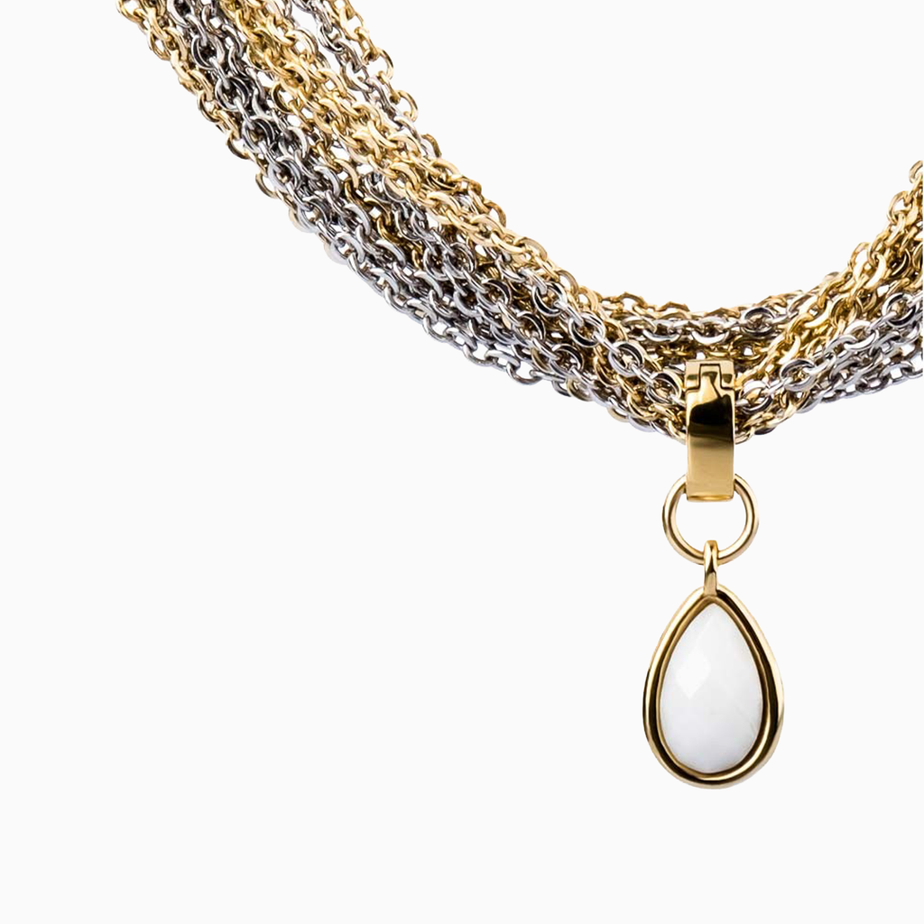 GIULIA Pendant — White Agate, BETTENCOURT jewellery — view 5