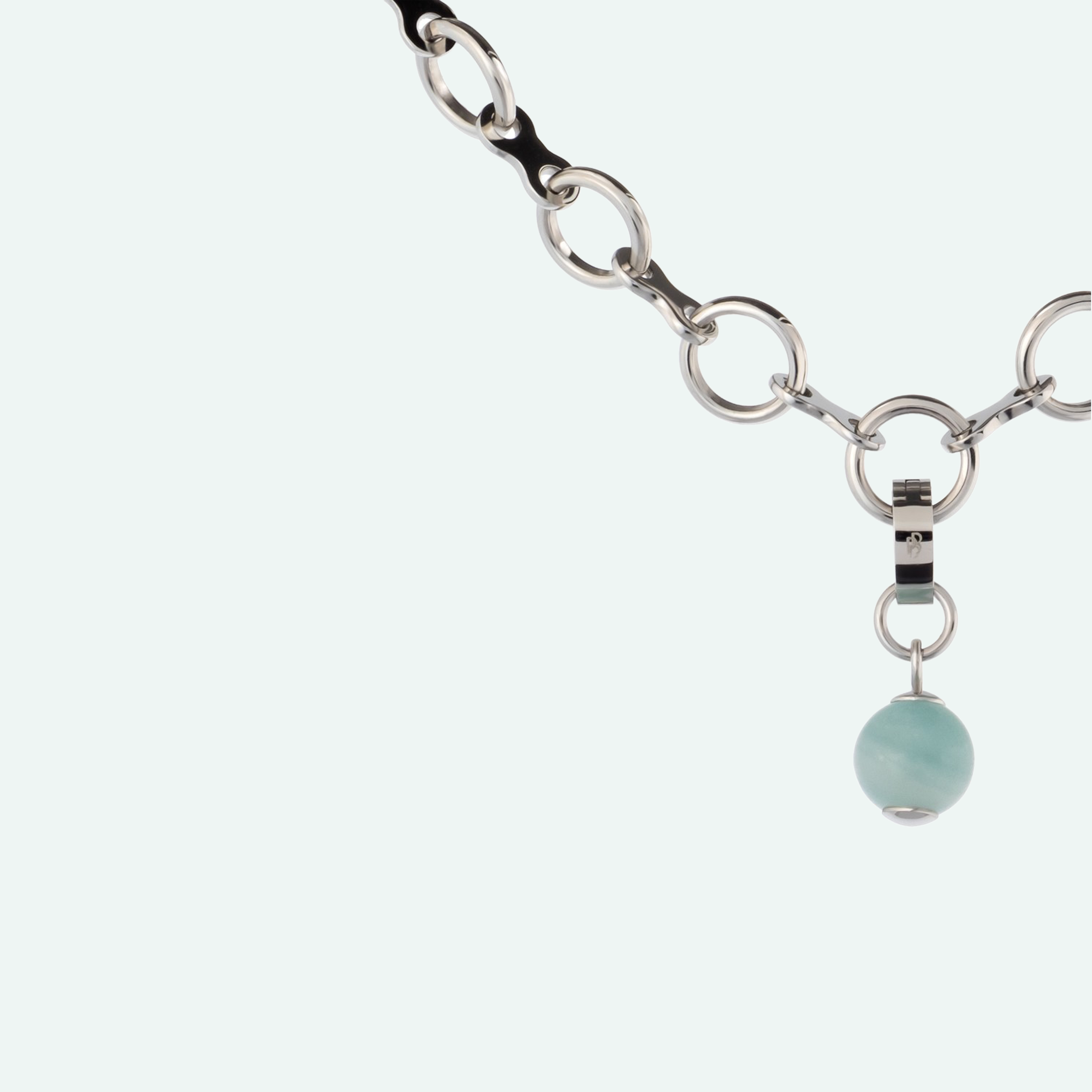 PUNTO Anhänger – Amazonit, BETTENCOURT Schmuck – Ansicht 3