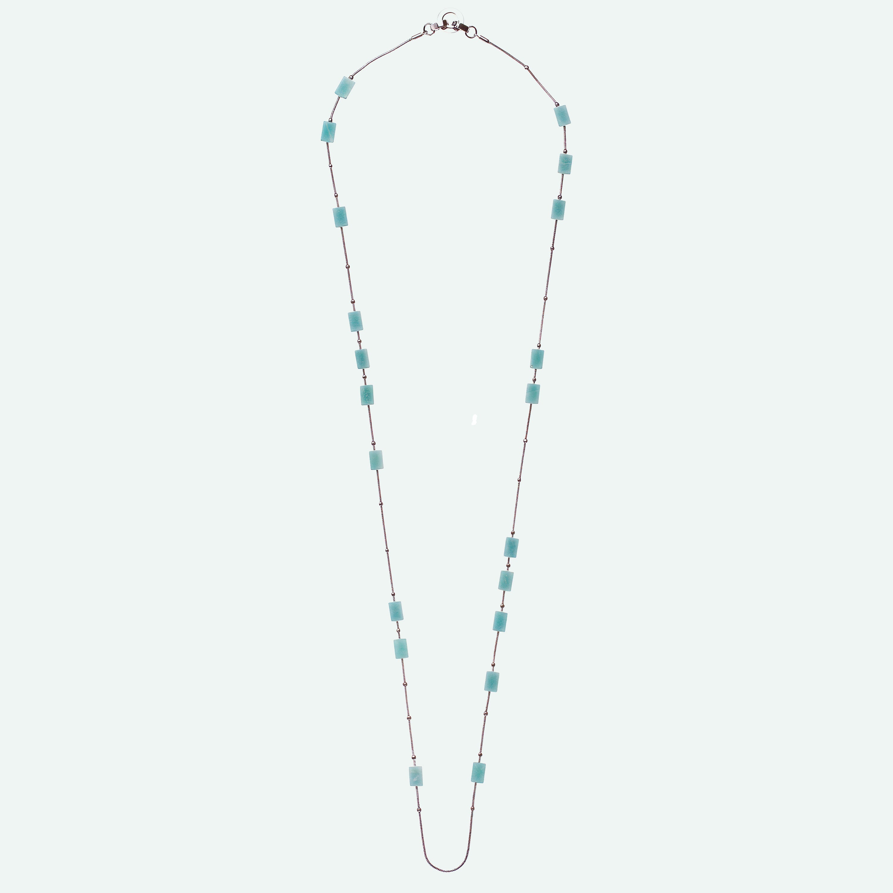 MARISA – Amazonite Snake Chain Necklace, BETTENCOURT jewellery — view 5