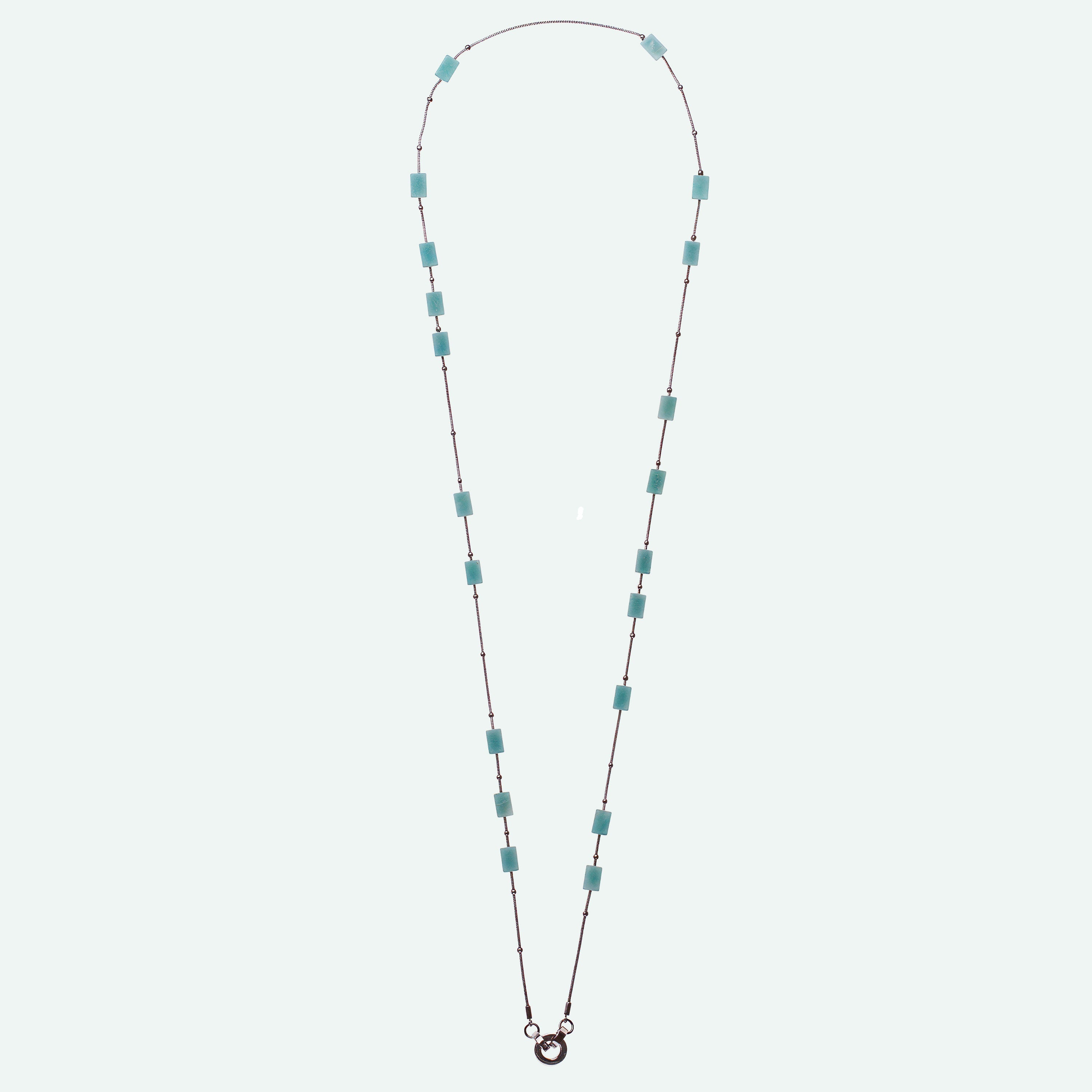 MARISA – Amazonite Snake Chain Necklace, BETTENCOURT jewellery — view 3