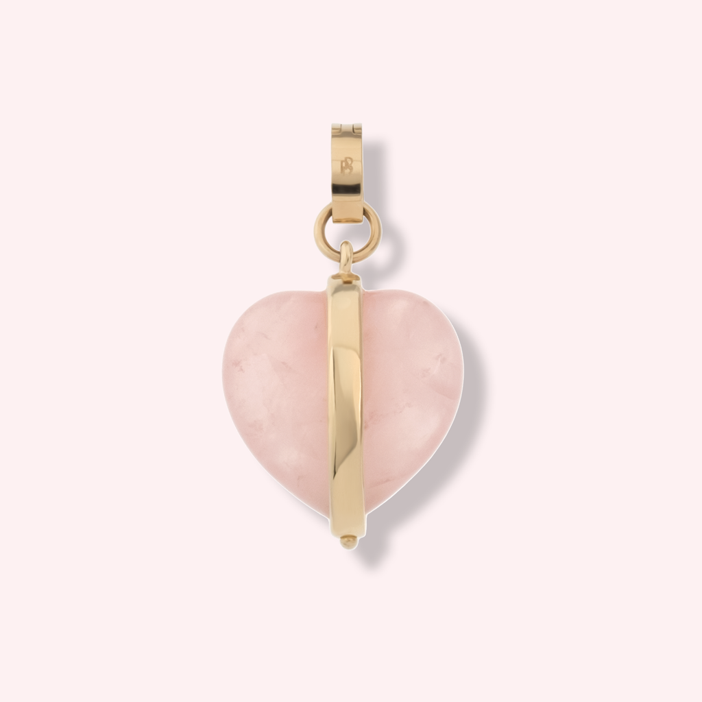 CUORE Pendant — Rose Quartz Heart, BETTENCOURT jewellery