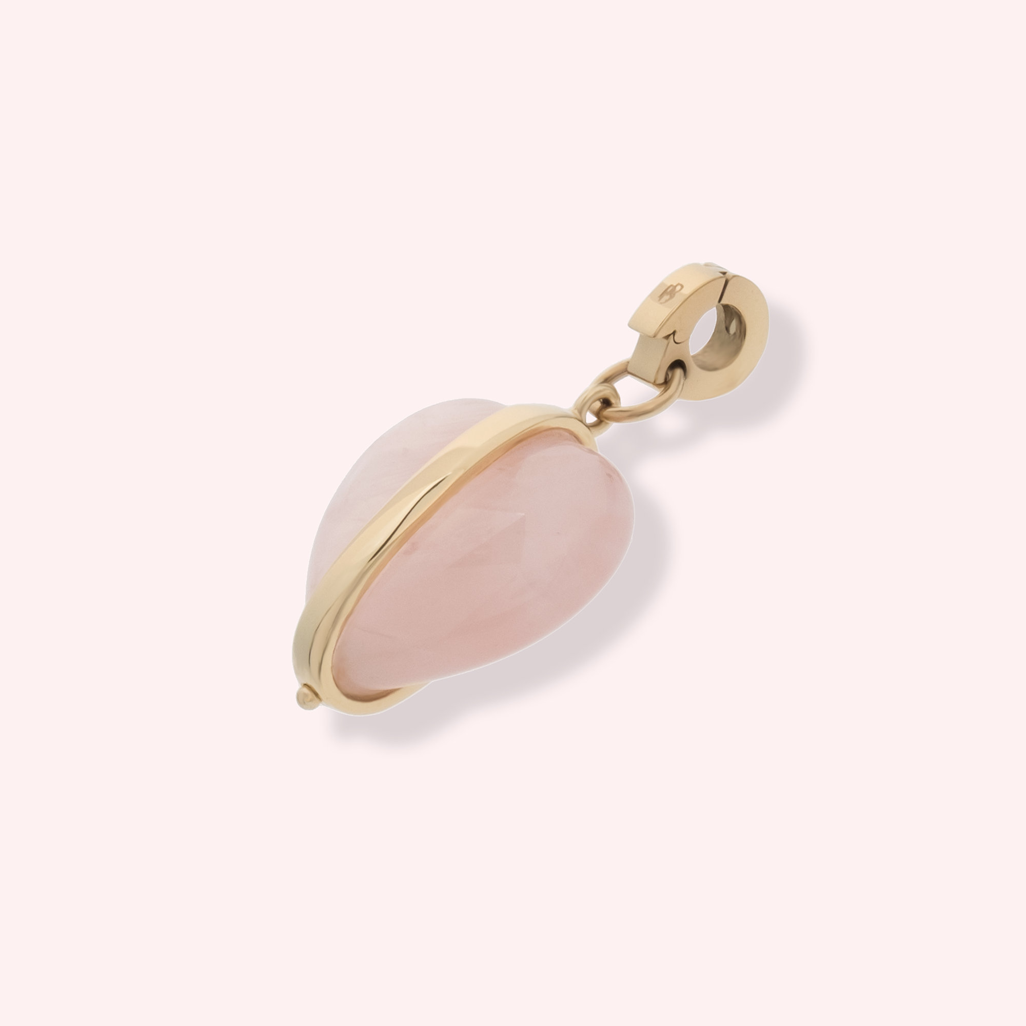 CUORE Pendant — Rose Quartz Heart, BETTENCOURT jewellery — view 3