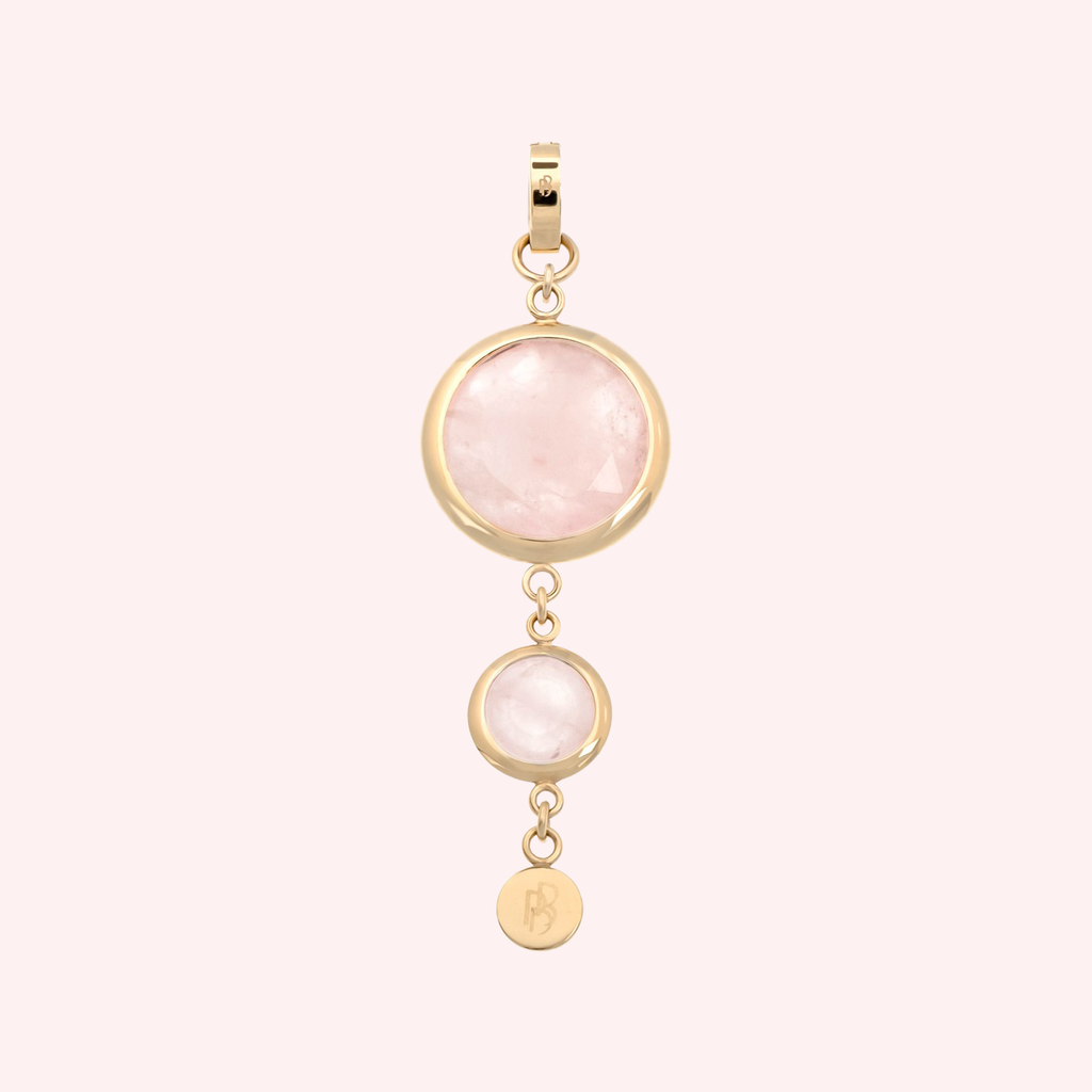 VIOLETTA Anhänger – Rosenquarz, BETTENCOURT Schmuck