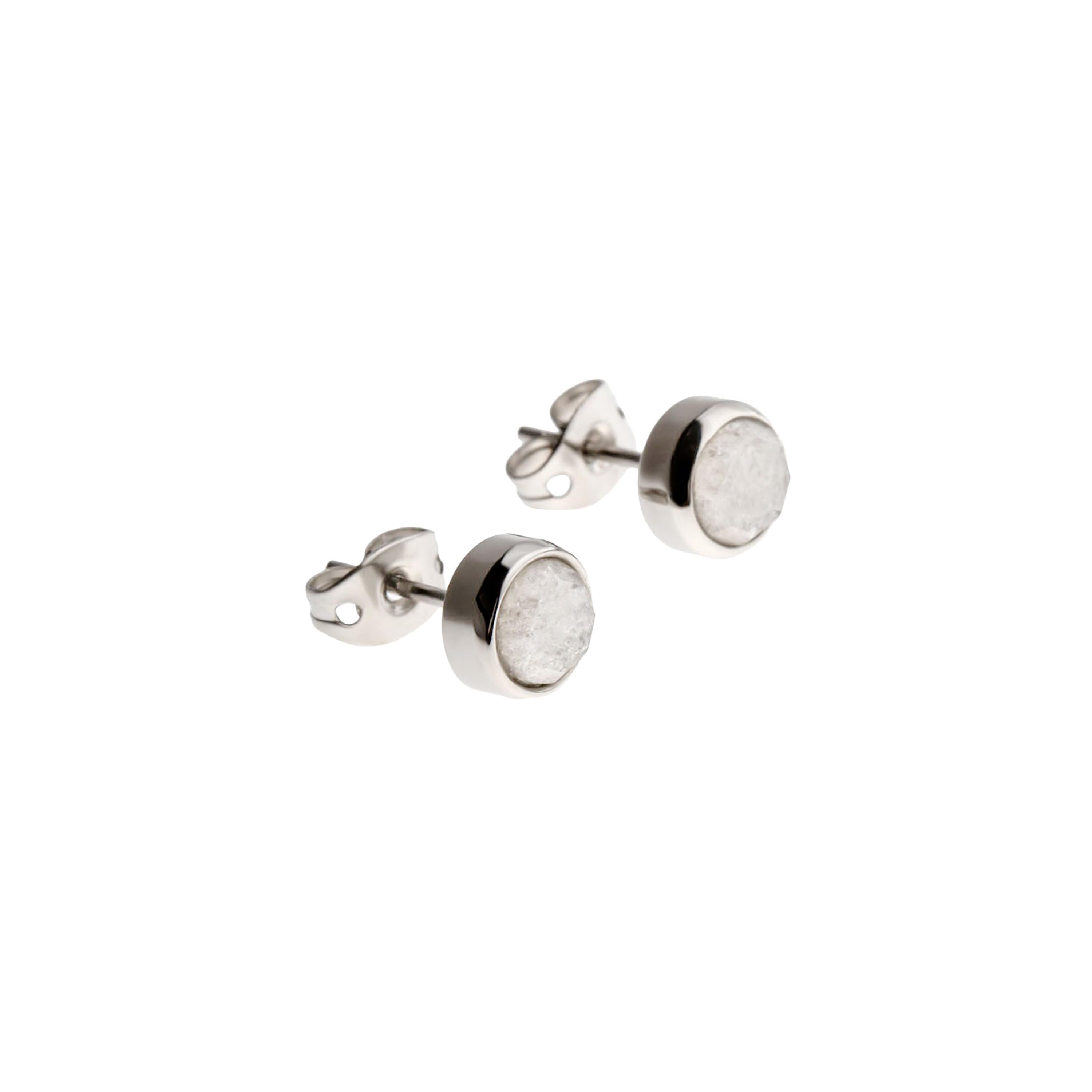 NEVE Ohrringe – Weißer Achat, BETTENCOURT Schmuck