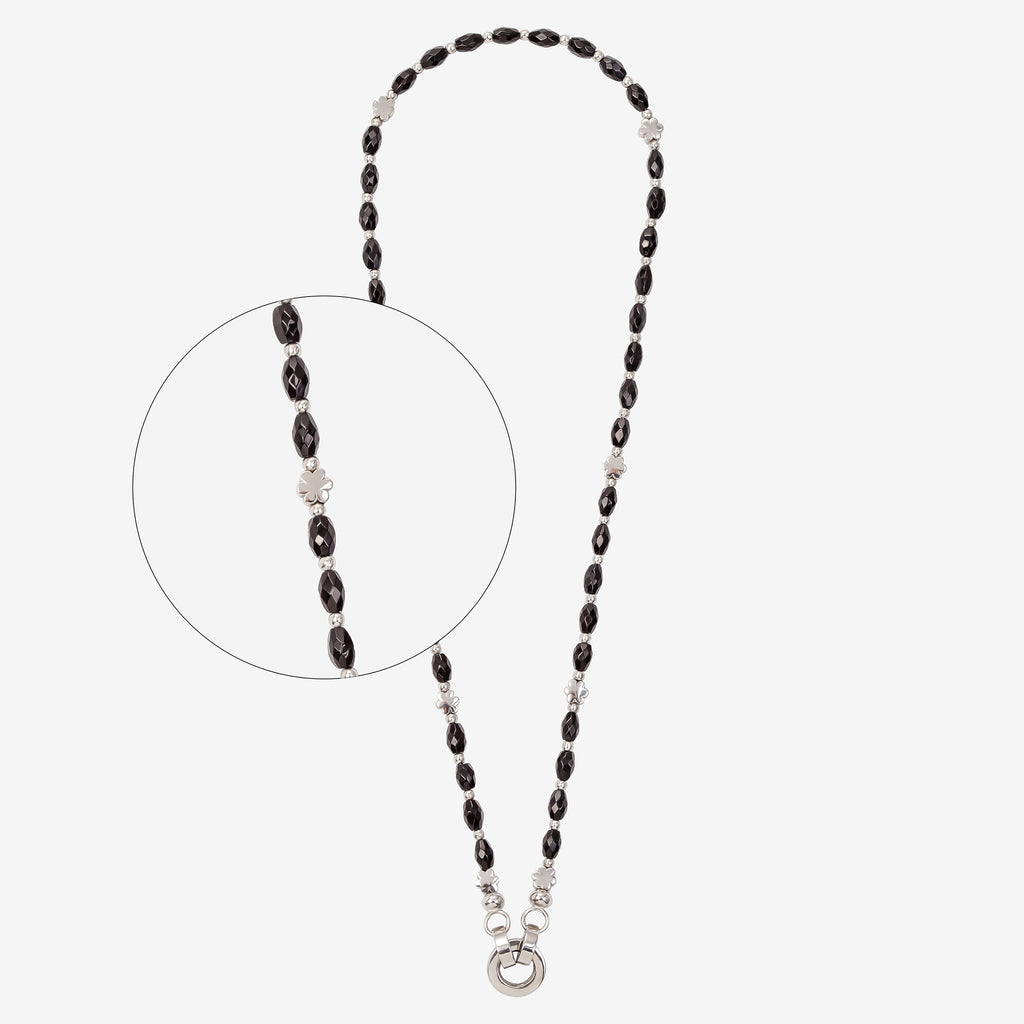 PANIDA – Faceted Black Agate Statement Necklace, BETTENCOURT jewellery