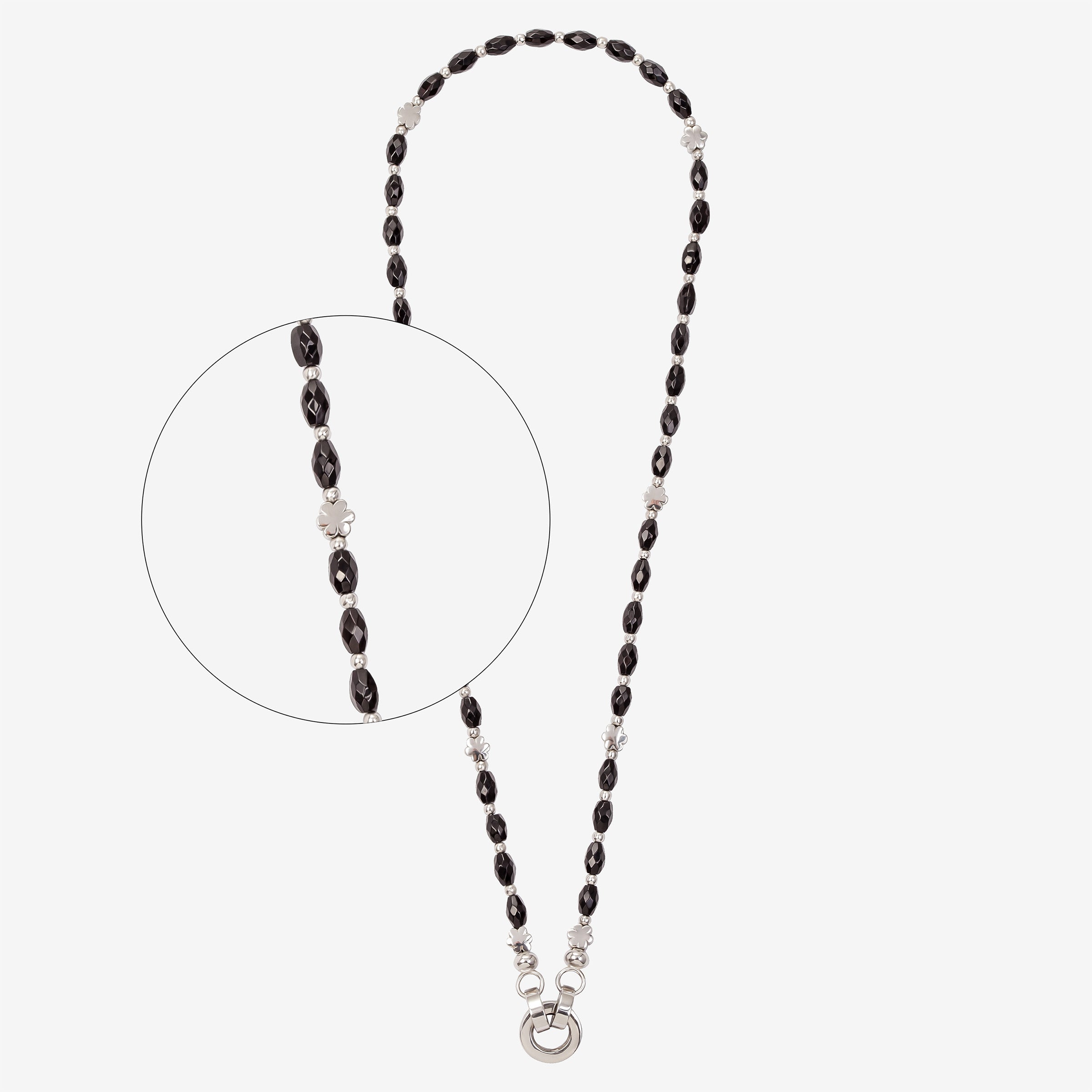 PANIDA – Faceted Black Agate Statement Necklace, BETTENCOURT jewellery