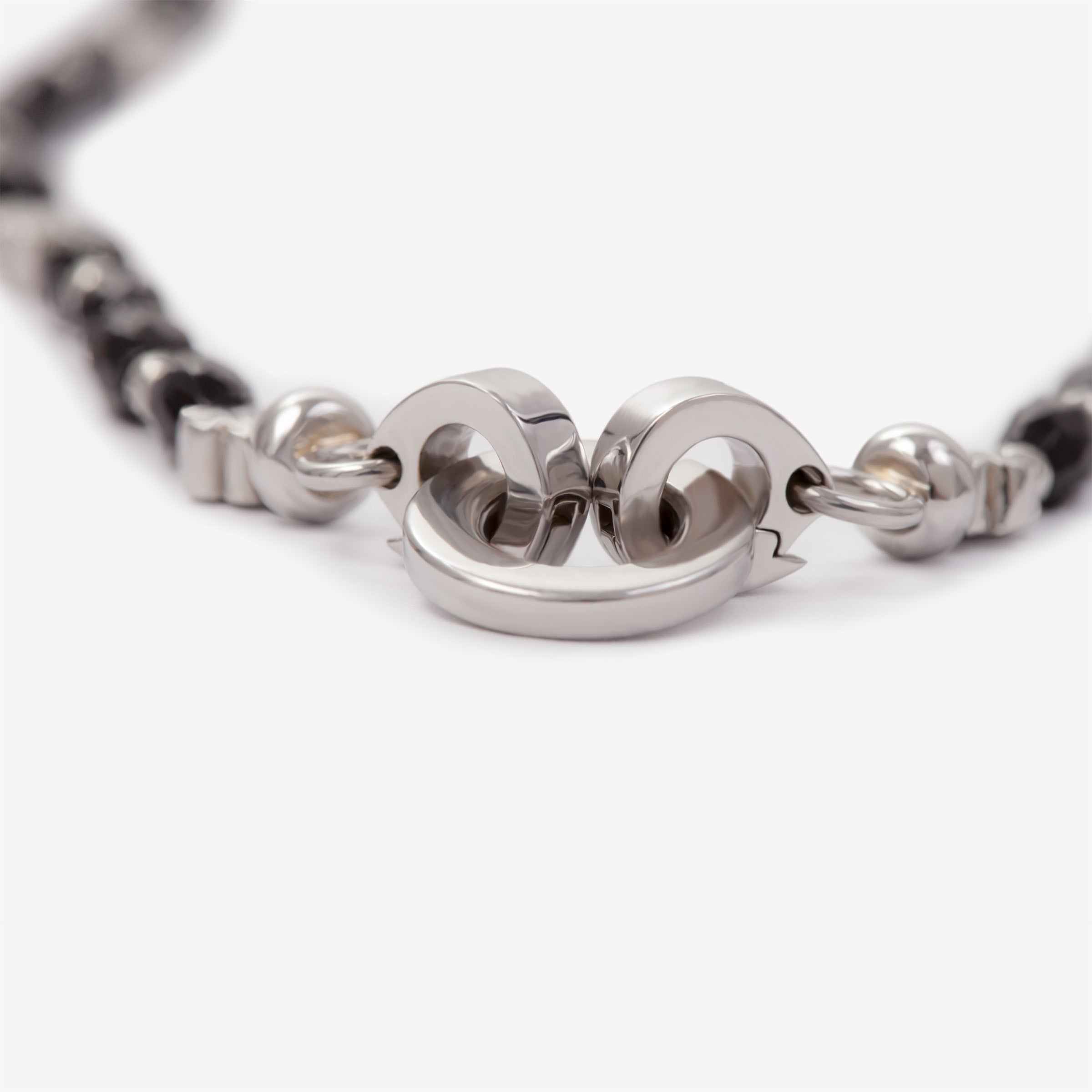 PANIDA – Faceted Black Agate Statement Necklace, BETTENCOURT jewellery — view 4