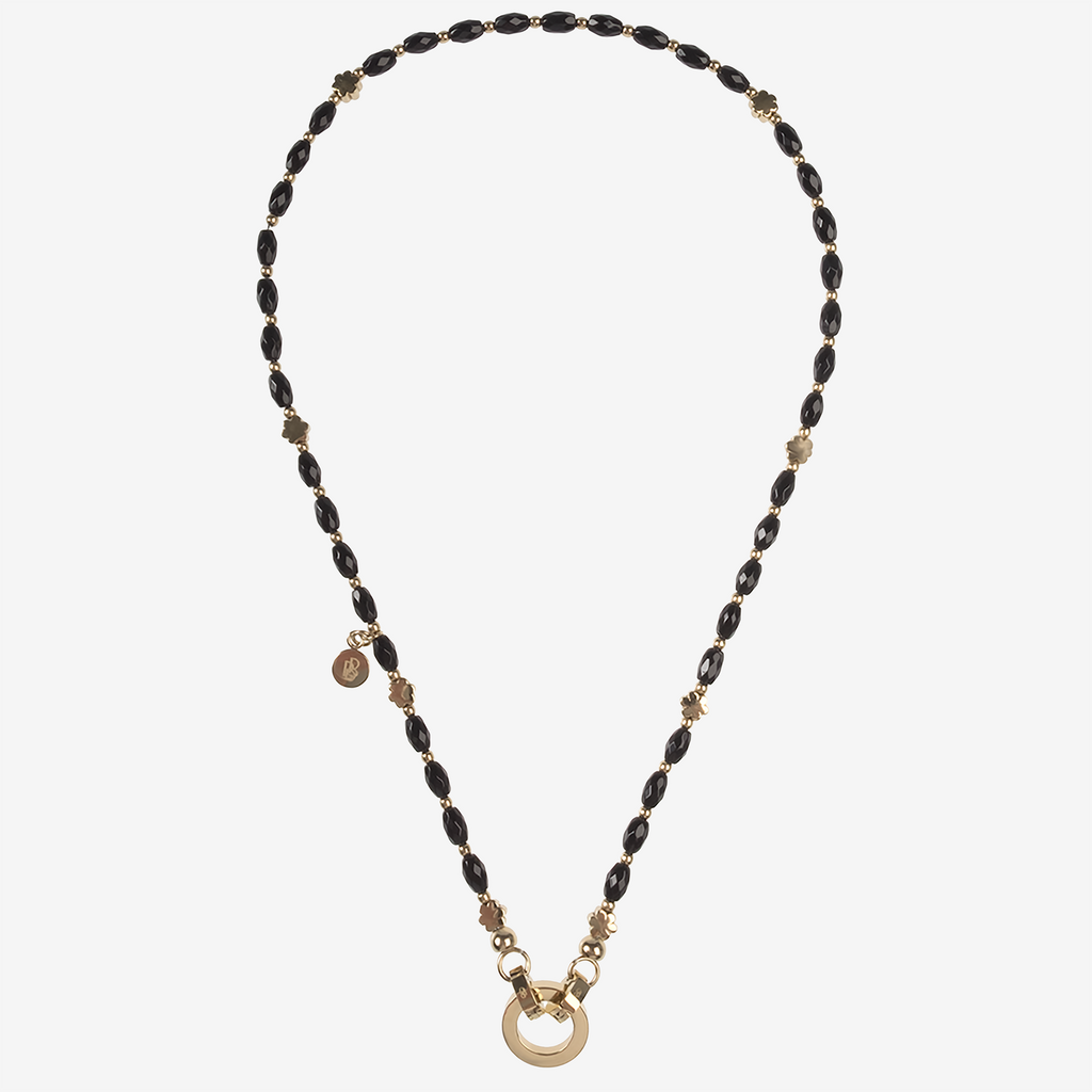 ELENA Necklace — Black Agate Chain, BETTENCOURT jewellery — view 4