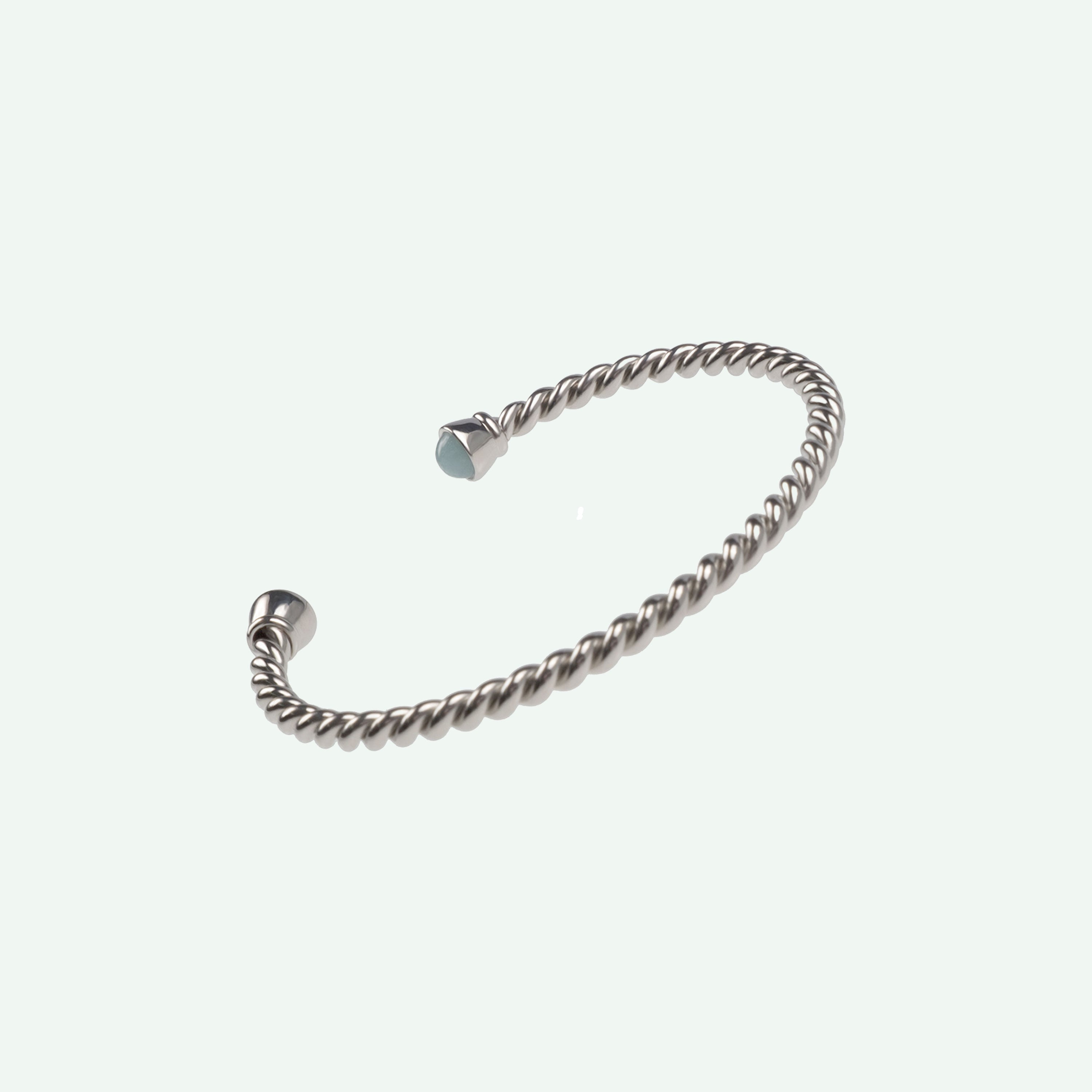 MENTA – Amazonit-Armreif aus Edelstahl, BETTENCOURT Schmuck – Ansicht 3