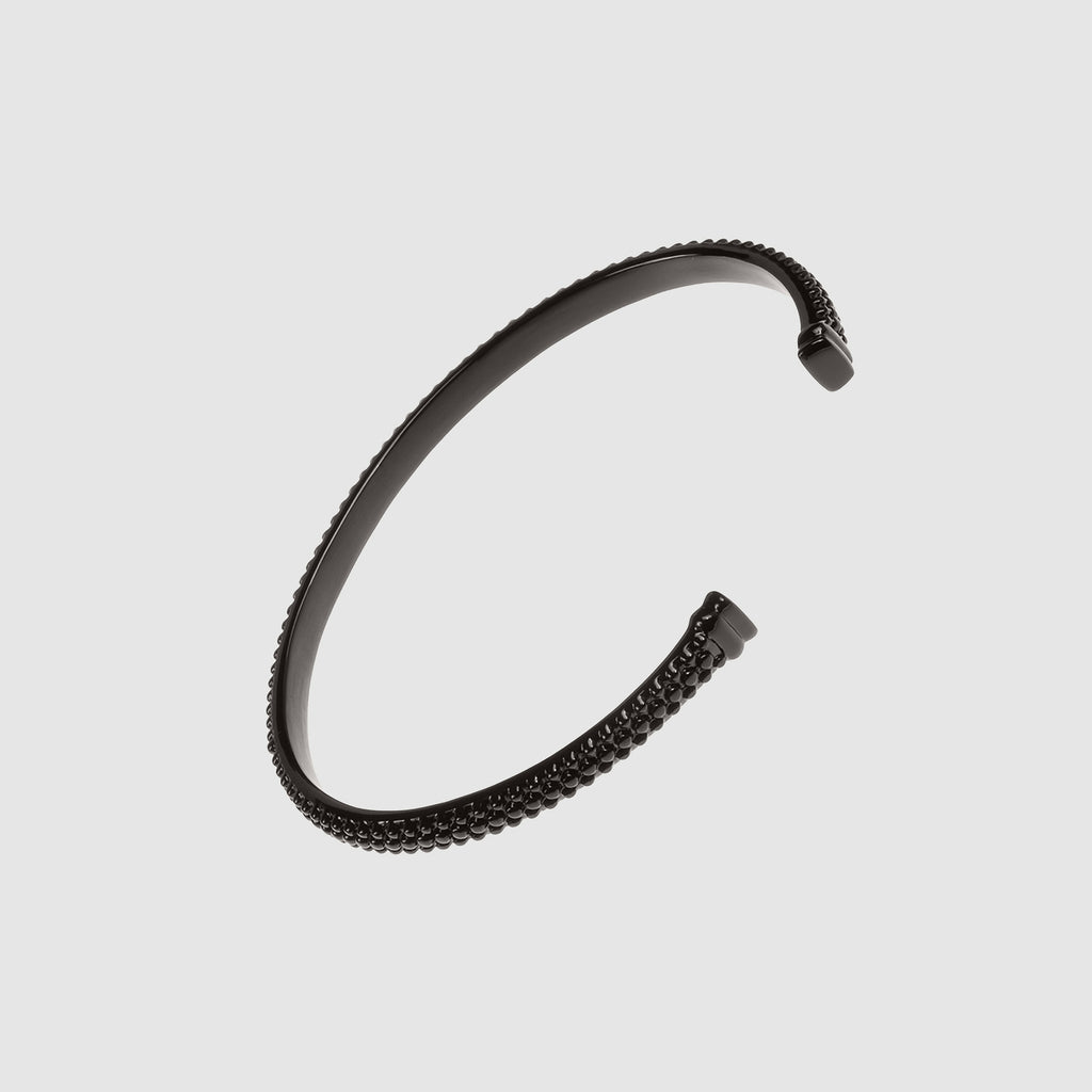 MORA Armband – Schwarzer Stahl-Armreif, BETTENCOURT Schmuck