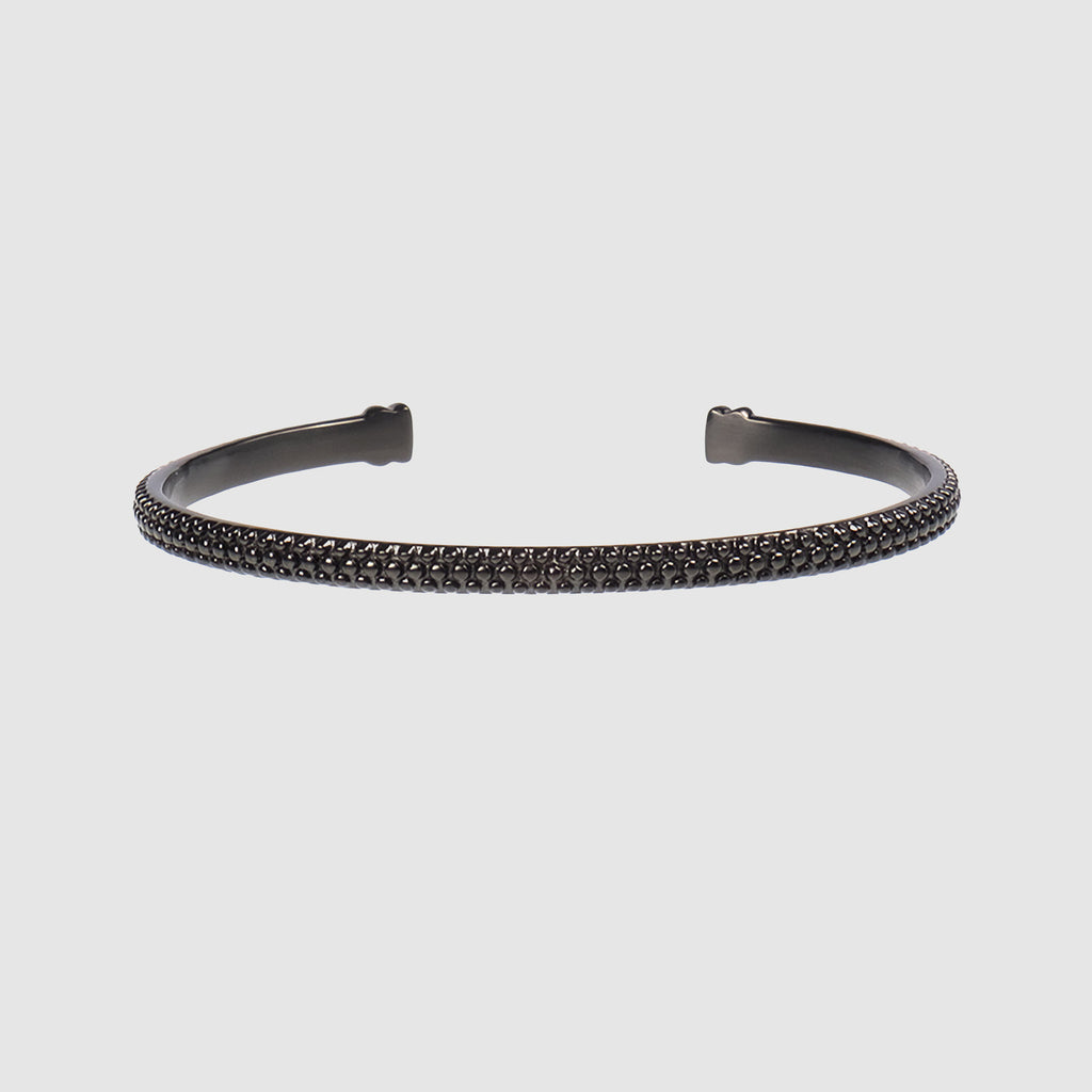 MORA Armband – Schwarzer Stahl-Armreif, BETTENCOURT Schmuck – Ansicht 4