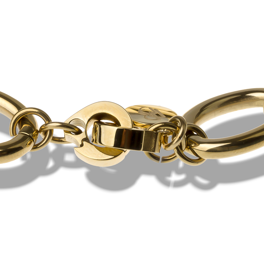 MATHILDE Bracelet — Gold Oval Link, BETTENCOURT jewellery — view 5
