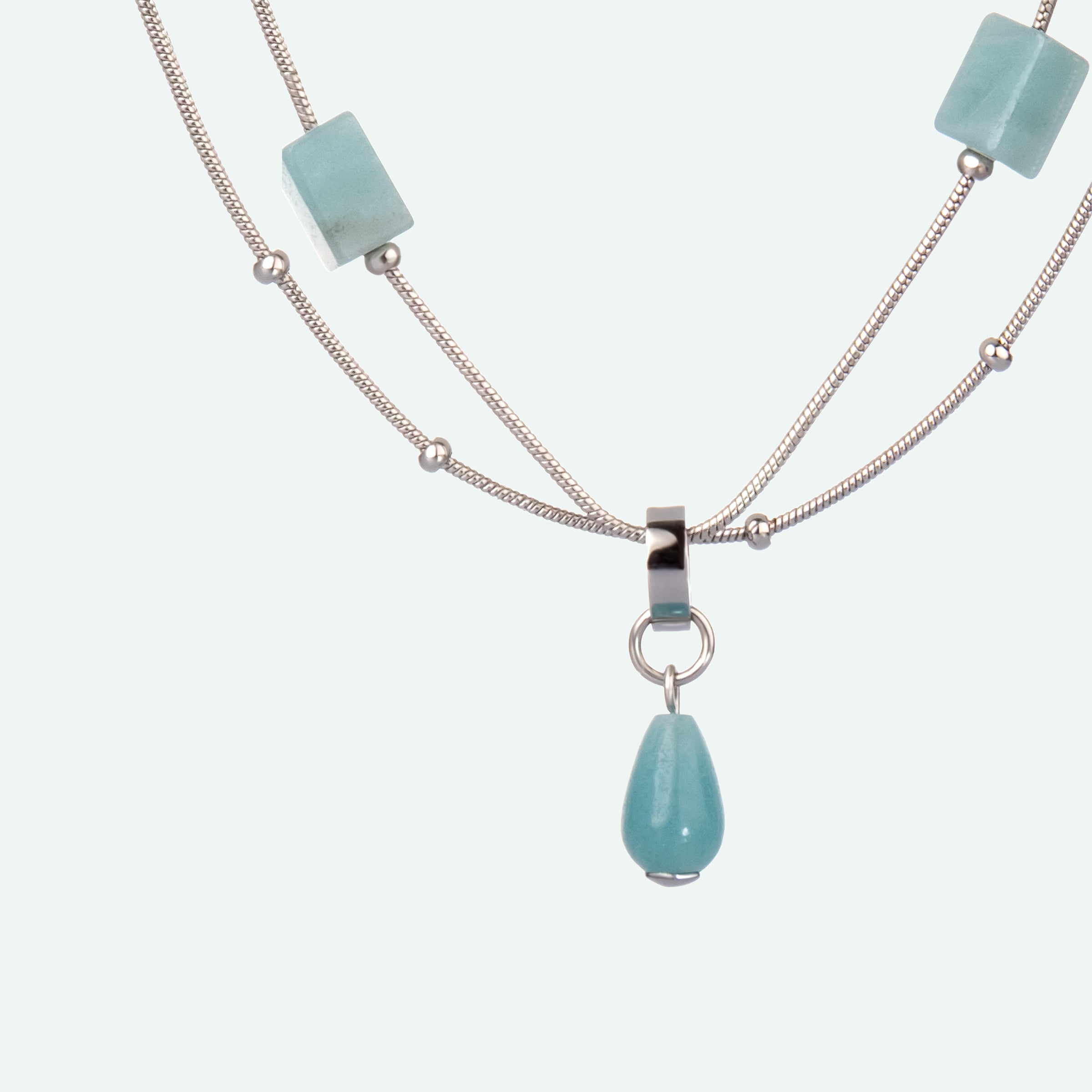 MARISA & SOFIA & BELLISSA Set — Amazonite Necklace & Pendants, BETTENCOURT jewellery — view 5