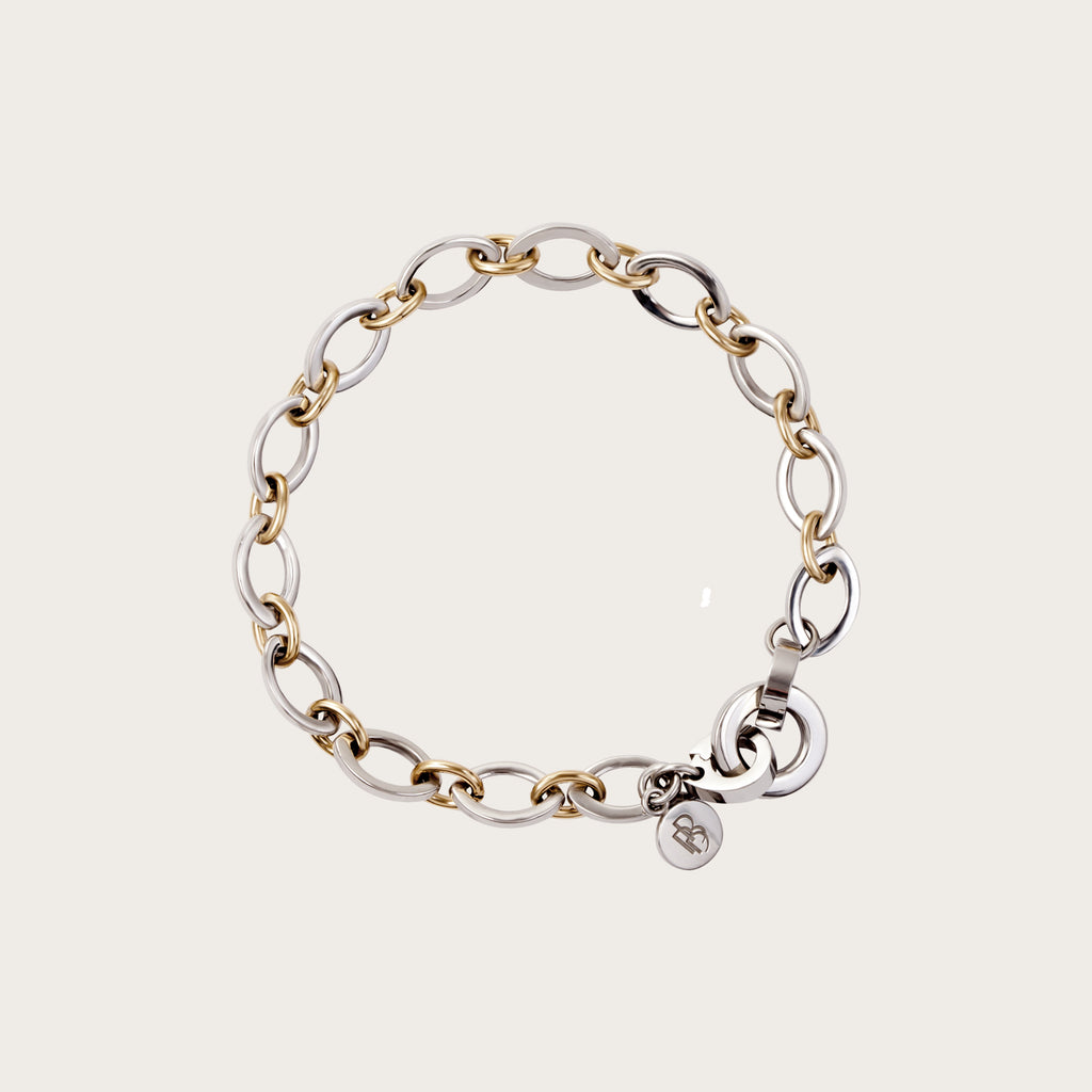 VALENTINA & ROSSANA Set – Bicolor Halskette & Armband, BETTENCOURT Schmuck – Ansicht 3, ROSSANA Armband