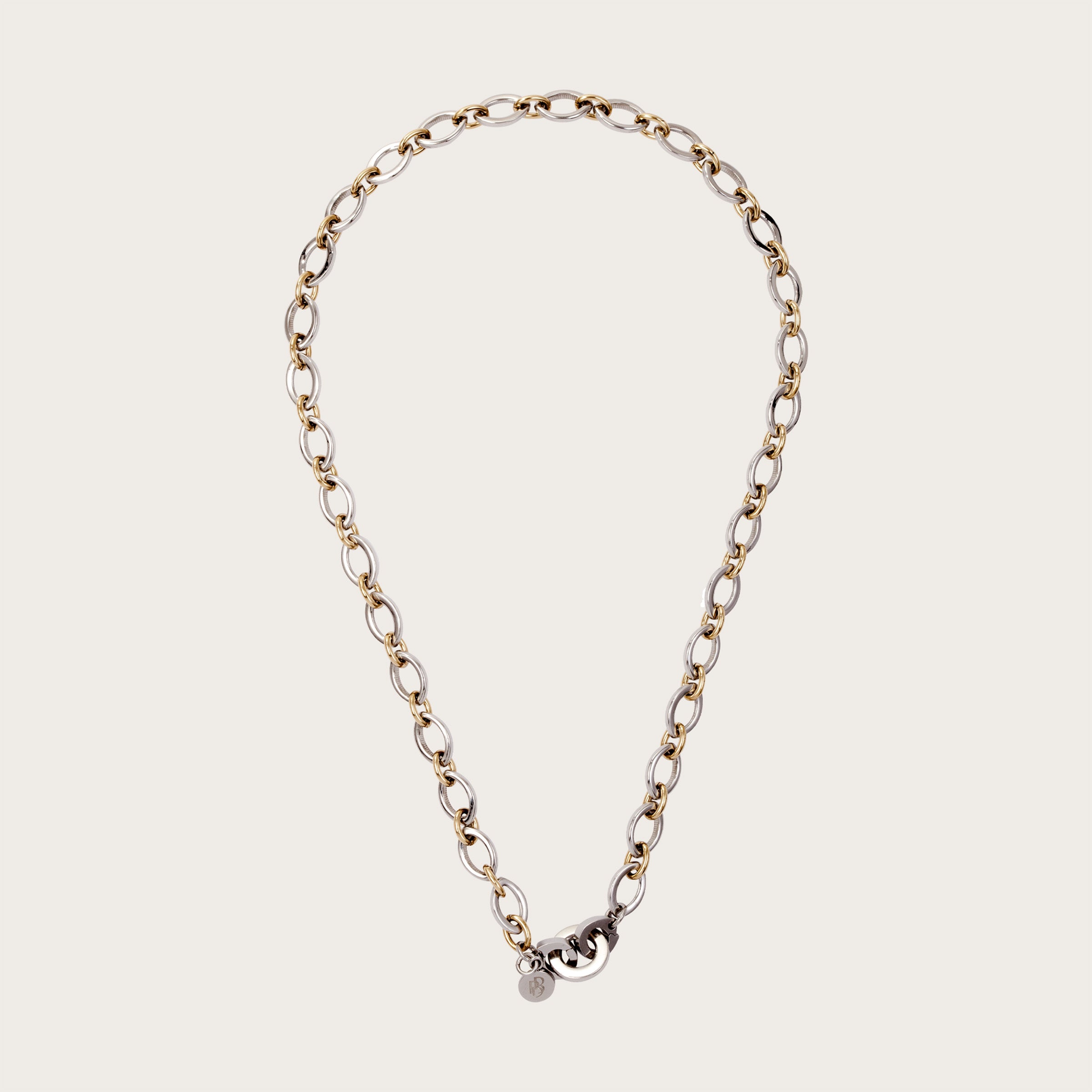 VALENTINA & ROSSANA Set – Bicolor Halskette & Armband, BETTENCOURT Schmuck – Ansicht 2, VALENTINA Halskette